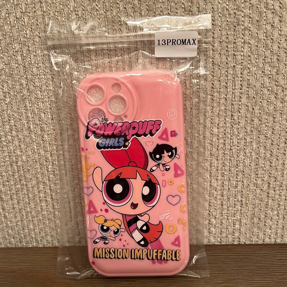 NEW iPhone 13 Pro Max Phone Case -Powerpuff Girls- Pink, Black, Red Yellow
